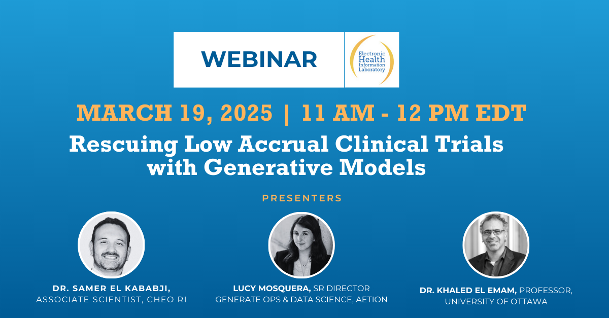 Webinar Recording: Rescuing Low Accrual Clinical Trials with Generative Models
